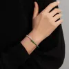 Armbanden Goud kleur mode vrouwen sieraden Half wit cz half kleurrijk groen blauw rood zirconia open manchet armband voor vrouwen