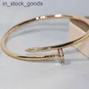 High grade designer bangle Carter Nail Bracelet Classic Style Diamond Set Copper Bracelet Female Adjustable Opening Nail Bracelet Live Broadcast Original 1:1