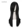 Wigs ccutoo Orochimaru 60cm/23.6inch Black Straight Long Synthetic Hair Full Bangs High Temperature Fiber Cospaly Full Wigs