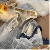 Kadın Ceketler Duofan Düz Renk Kapşı Paltolar Sonbahar ve Kış Kaşmir Kırık Kuzu Yünü Kadın Kapüşonlu Üstler Damla Teslimat Bir Dhrme