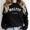 Damen Hoodies Malfoy Stilvolles einfaches Buchstaben-Sweatshirt für Damen All-Match-Sportbekleidung Cusual Street Hoodie Rundhalsausschnitt Modekleidung