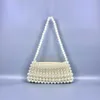 Handwoven acrylic beaded bag, fairy handbag, crossbody bag, wrist bag, trendy and fashionable women's bag 240402