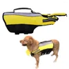 Hundkläder Life Jacket Summer Vest för Swimming Safety Saver Preserver med räddningshandtag Reflekterande PET -baddräkt