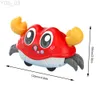 Electric/RC Animals Inertial Crling Crab Montessori Baby Toys för 0-3 år gammal småbarns födelsedagspresent Leksak Lär dig att klättra barn Interactive YQ240402