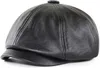 Berets Men's Sboy Cap Leather Women Beret Cabby Hat Flat Ivy Gatsby Medium Size