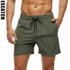 Herenshorts Escatch Brand 2024 Heren elastische schakelaarbagage Sneldrogende strandshorts met ritszakken en mesh voeringC240402