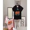 T-Shirts Kids Fashion Tshirts Luxury Designer T Shirt Tops Tees Boys Girls Red Cherries Embroidered Letter Cotton Short Sleeve Plove Dhpsi