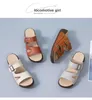 wholeslae Sandals Slippers Black Mens Womens SummerフラットシューズKhakiカップルビーチブラウンアーミーベージュファッションカジュアルシューズ