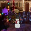 Kwiaty dekoracyjne Snowman w kształcie LED Outdoor Yard Dekoracje na świąteczny wystrój śnieżny