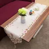 Table Cloth Pastoral Embroidered Tablecloth Fashion Decoration For Dining Kitchen Party Pink