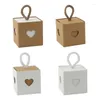 Present Wrap 10st Kraft Paper Packing för Case Candy Box Set Retro Gifts Favor Decor P Drop Drop