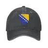 Шариковые кепки, классическая унисекс, хлопковая бейсболка с гербом Боснии и Герцеговины, регулируемая бейсболка для взрослых, шляпа для папы, женская и мужская спортивная кепка