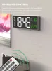 Aierwill N6 디지털 벽 시계 16 인치 대형 알람 시계 원격 제어 날짜 주간 온도 시계 이중 알람 LED 디스플레이 시계 240329