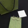 Designers 18K Gold Plated Classics Women Letters Stud Geometric Famous Brand Round Crystal Rhinestone Pearl Earring Wedding Jewerl253b