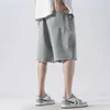 Men's Shorts Summer casual knitted beach shorts bag Drstring Streetwear elastic waist gym basketball jogger sports pants S-4XLC240402