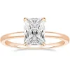 3CT 925 Srebrne pierścionki zaręczynowe Radiant Cut Solitaire Cubic Zircon Wedding Pierścienia dla kobiet 240402