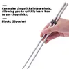 Chopsticks Children Learn Chopstick Holders Reusable Kid Training Helper For Beginner Learner Or Trainers 20pcs