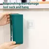 Storage Bottles Garbage Bag Box Trash Dispenser Roll Holder Wall Mount Plastic Kitchen Organizer Shopping Container No Punching