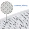Badmattor 3 stycken ljust mönster badrum matta set icke-halk absorberande dyna u-formad konturmatta och toalett täcker bekvämt