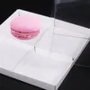 Ta ut containrar 5 datorer Cupcake Biscuit Party Accessory Gift Case Bakery Grid Cookie Packing Supplies Clear Candy