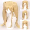 Peruker hårjoy värmebeständig syntetisk hår Kakegurui Mary Saotome Meari Cosplay Wig 2 Blond hästsvans