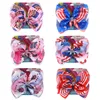 Kinderen Haaraccessoires Boog Haar Clip Jojo 8-inch Grote Boog Meisje Haarspeldjes met kaart Amerikaanse vlag boog haarspeld haar accessor