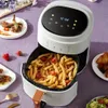 Air Fryers 1pc Deep Air Fryer Electric Hot Air Fryer With Digital Display XL Capacity 1400 Watts Instant HealthyWhite Y240402