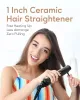 Straighteners Kipozi 1 Inch Ceramic Hair Straightener Adjustable Temperature 2 in 1 Fast Heating 3d Plate Flat Iron 9 Temps Lcd Safety Lock