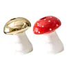 Vases 2 Pcs Flowers Mushroom Vase Birthday Decoration For Girl Table Ceramic Ceramics Small