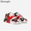 Boots Multicolor Colour Decorative Design Laceup Sneaker Leather Shoes Wedding Shoes Newly Leather Soft Man Dress Shoes Red White