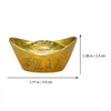 装飾的な置物富の富インゴット中国装飾Feng shui Yuan gots Gold Bao fugurine Stoue Money Luck Golden Lucky Home Decor