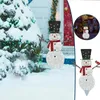 Kwiaty dekoracyjne Snowman w kształcie LED Outdoor Yard Dekoracje na świąteczny wystrój śnieżny