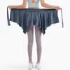 Lu New Women 's Lulemon 요가 치마 스포츠 스포츠 요가 안티 눈부심 스트랩 스카프 댄스 요가 드레스를 덮고있는 엉덩이를 가진 원피스 스트랩.