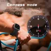 Montres-bracelets Mens Intelligent iOS Fitness ES Ip68 Moniteur de santé militaire étanche pour Android AI Voice Bluetooth Call Intelligent 2023 L240402