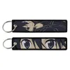 Sleutelhangers Lanyards Verschillende soorten cartoon Cool Key Tag Borduursleutelhangers voor motorfietsen Auto Tas Rugzak Sleutelhanger Mode Ring Gi Otmxx