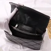 Bolsa de corrente bolsa de designer feminina bolsa de ombro de luxo bolsa crossbody multifuncional de alta qualidade couro de cabra bolsa com padrão de costura de diamante