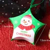 Cadeau cadeau 10pcs étoile à cinq branches forme de Noël emballage de bonbons boîte de papier maison anniversaire mariage décoration de Noël enfants cas
