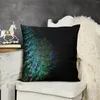 Pillow Peacock Feathers On A Black Background Throw Christmas Pillows Covers Cover Set Luxury