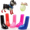 Abbigliamento per cani 4pcs scarpe da cucciolo impermeabile non slip stivali protettivi per animali domestici