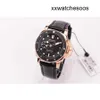 Top Clone Men Sport Watch Panerais Luminor Automatische beweging Dompel 42 mm PAM974 Rose Gold Black Dial Op