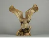 Figurine decorative Regalo aziendale - 36CM TOP COOL Home Office Efficace mascotte della fortuna Disegno dei soldi Aquila avvoltoio Lanneret Arte in bronzo