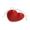 Sin sets 5 pc's Trade Hartvormige bord Serveer TrplateAy Platter Feestelijk Red Wedding Househ Ook de multifunctionele schotel