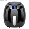 Air Fryers Air Fryer 7l grande capacité sans tige à fond plat Pot tactile intelligent 1800 W High-Power Pas d'huile Frying Intelligent Timing Y240402