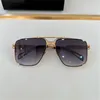 Top men glasses THE DAWN design sunglasses square K gold hollow frame high-end top quality outdoor uv400 eyewear