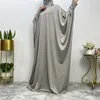 エスニック服オーバーヘッドフード付きアバヤ女性イスラム教徒マキシドレスカフタンイードラマダン祈り衣服