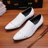 Dress Shoes COOGERLOVE Aautumn Mman Formal Wear Leather Retro Brick Pattern Men's Tip Real Lazy People Grace Luxury Wedding