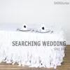 تنورة طاولة جيدة المظهر Wickle Taffeta Cloth Skirting لزينة حدث الزفاف