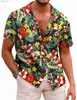 Chemises décontractées pour hommes Hawaiian Fashion Mens Shirts Floral Men 3D Print Y2k Beach Short Sleeve Camisa Summer Blouse Vintage Vintage pour homme Vêtements 240402