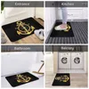 Carpets Custom Nautical Sailor Anchor Doormat Mat Anti-Slip Kitchen Bathroom Garage Living Room Welcome Rug Carpet Footpad 40 60cm