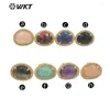 Stud Earrings WT-ME085 WKT 2024 Fashion Sale Micropave Stone Studs Women Retro Style Round Gemstones Wholesale Jewelry